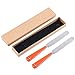 Guitar Fret Crowning Luthier File Stainless Steel Narrow Dual Cutting Edge Tool Set of 2