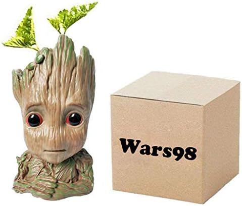 The Newest Groot Flower Pot Baby Planter Cartoon Cute Model Pen Container Action Figures Toy Best Christmas Gift 5.5"