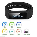 Trend United I5 Plus Bluetooth Smart Bracelet Smart Watch Sports Fitness Tracker For Smartphone Pedometer Tracking Calorie Health Sleep Monitor Fitness App for Android IOS.