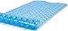 TIKE SMART Extra-Long Non-Slip Bathtub & Shower Mat 39”x16” (Smooth/Non-Textured Tubs Only) Safe, Clean, Machine-Washable, Superior Grip&Drainage, Vinyl, Transparent Light Blue