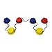 Get Out! Kids Stepping Buckets 6-Pack - Balance and Eye Coordination Toy Training Tool for Children & Physical Therapy
