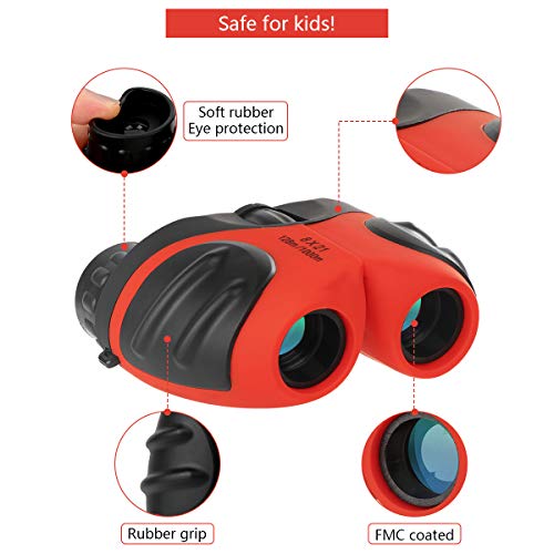 Gifts for 311 Year Old Girls, Compact Binocular for Kids Outdoor Toys