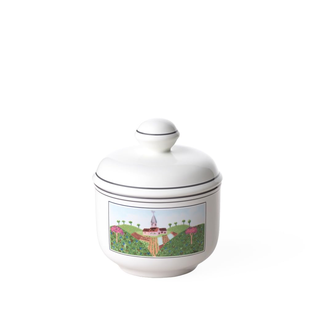 Villeroy & Boch – Design Naif Sugar Bowl Colored, Dishwasher Safe, Microwave Safe, Sugar Bowl with Lid, Food Storage, Home Accessories, Premium Porcelain