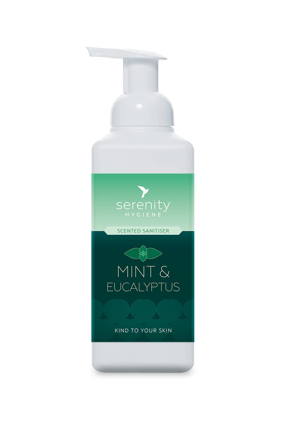 Hand Cleansing Sanitiser Foam, No Alcohol Foaming Hand Sanitizer Dispenser - Mint & Eucalyptus - 500ml