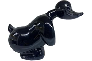 gweryho 1pcs Duck Resin Car Decoration Metal Angry Duck Hood Ornament Self Adhesive Duck Car Emblems Electroplating 3D Duck H