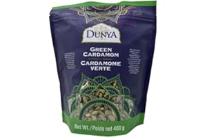 Whole Green Cardamom Pods, Aromatic and Flavorful 400g Pack, Dunya – All-Natural Canadian Spice for Tea, Desserts, and Curry 