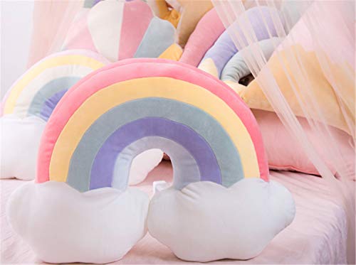 rainbow shaped cushion