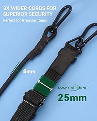 24 Inch Adjustable Carabiner Bungee Cords with 190