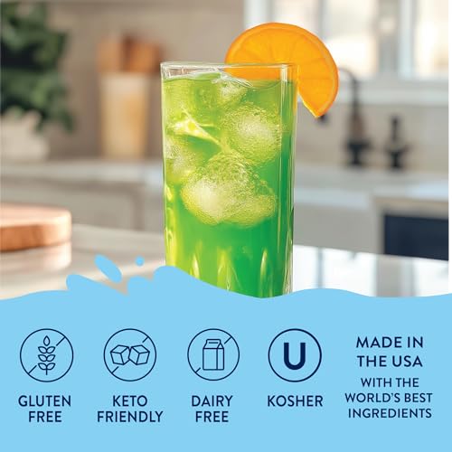 JORDAN’S SKINNY MIXES SUGAR FREE SYRUP, TROPIGAL FLAVOR, TROPICAL FRUIT FLAVORED WATER ENHANCER, DRINK MIX FOR ICE TEA, LEMONADE & MORE, ZERO CALORIE FLAVORING, KETO FRIENDLY, 25.4 FL OZ, 1 PACK