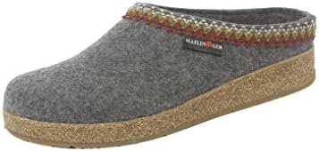 HAFLINGERGrizzly ZigZag Felt Clog Wool Slipper