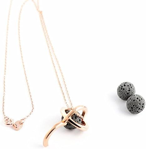 NEW  Sterling Silver Oil Diffuser Necklaces and Bracelets for Essential Oil Aromatherapy with Real Natural Lava Rock | Minimalist Designs | 9 DESIGNS FOR WOMEN | Gift Box Included