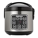 Aroma Housewares ARC-914SBD 8-Cup (Cooked) Digital Cool-Touch Rice Cooker and Food Steamer with Stainless Steel Exterior, Silver