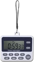 XREXS 4 Channels Digital Kitchen Timer Clock with