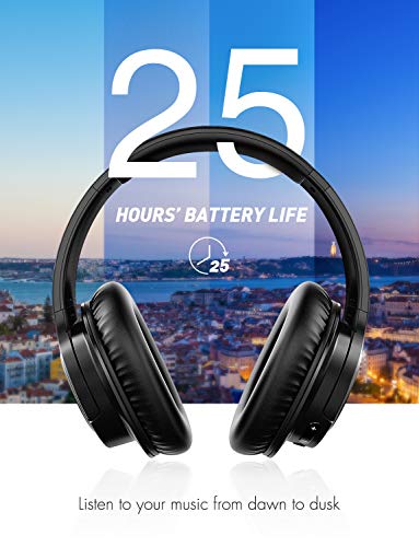 Mpow H7 Bluetooth Headphones Over-Ear, 25h Playtime, CVC 6.0 with