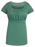 Milk Nursingwear Women's Empire Scoop Neck Nursing Top-L-Emerald
