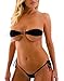 SHERRYLO Micro Bikini Set Swimming Costume Swimsuit Lingeries (Black8)