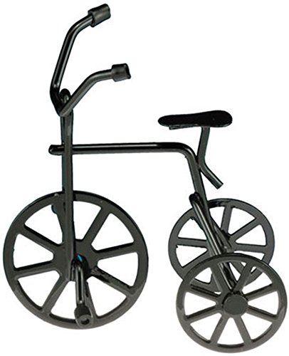 Dollhouse Miniature 1:12 Scale Black Tricycle