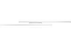 PRESDE 32in Dimmable Modern LED Vanity Light Fixtures for Bathroom Silver Bath Lighting（Cold White 6000K）