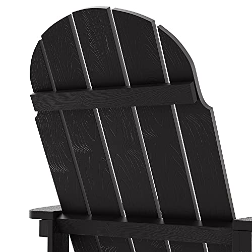 SERWALL Adirondack Chair with Cup Holder, Weather Resistant Adirondack