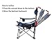 RORAIMA Light Weight Backpacking Reclining/Lounging Camping Folding Chair with Headrest for Outdoor Camping, RV, BBQ, Football Games (Standard Size Blue )