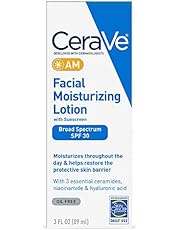 CeraVe AM Facial Moisturizing Lotion SPF 30 | Oil-Free Face Moisturizer with Sunscreen | Non-Comedogenic | 3 Ounce