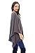 AX Paris Women's Ribbed Batwing Poncho