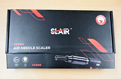 Pistol Air Pneumatic Needle Scaler Hammer Chisel 5000BPM 19 Needles 5 Chisels Remove Paint Rust Welding - Thumbnail 7