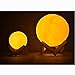 Addprime Night Light for Kids, Moon Lamp Warm and Cool White Lighting Dimmable Touch Control Brightness 3000K/6000K Rechargeable, Home Decorative Light for Bedroom Bathroom
