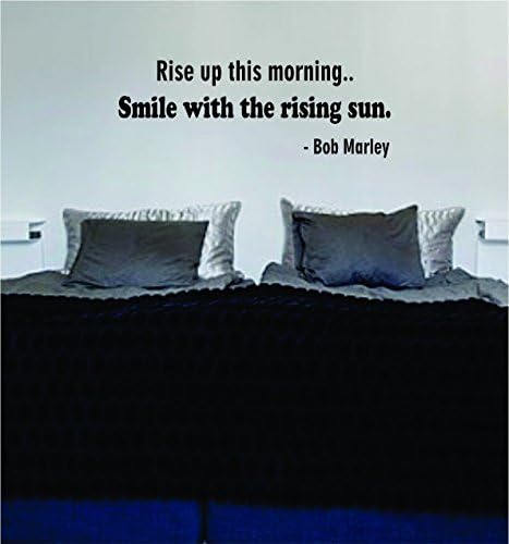 Rise Up This Morning Bob Marley Quote Decal Wall Vinyl Art Music For Living Room Decoration