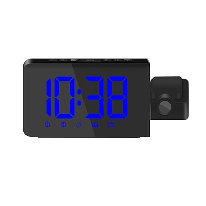 Amazon Com Projection Alarm Ceiling Wall Clock Radio Projection