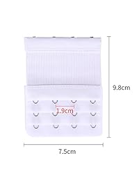 Senkary - Extensores de sujetador (4 unidades, 4 ganchos, 3 filas, elásticos, para mujer)