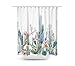 LIVILAN Cactus Shower Curtain Set with 12 Hooks Decorative Waterproof Thick Fabric Bathroom Curtain Home Decor for Bathroom, 70.8