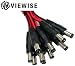VIEWISE CCTV Security Camera DC Power Plug Pigtail Cable (Male Power Plug Pigtail Cable / 19.68 inches/Pack of 10)