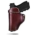 LIRISY Leather IWB Holster | Inside The Waistband Concealed Carry Gun Holster for S&W M&P Shield - Glock 17 19 22 23 26 32 33 43/ Springfield XD XDS/All Similar Handguns