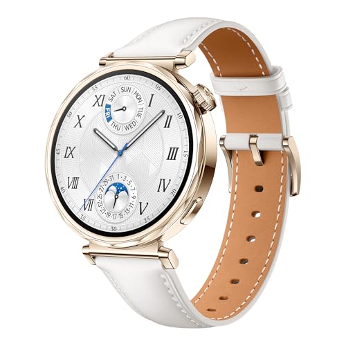 Watch GT 5 Smartwatch, GPS Fitnessuhr, Schlaftracker, Erweiterte Lauf- und Fahrradfunktionen, Gesundheitsmonitoring, Bis zu 7 Tage Akkulaufzeit, Kompatibel mit iOS & Android, 41 mm, Weiß