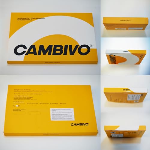 CAMBIVO Compression Socks Women Men 2 Pairs, Compression Socks 15-20 mmHg, Varicose Veins Compression Stockings, High Socks, for Sport, Running, Airplane, Cycling, Hiking, Nurse
