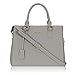 Hynes Victory Womens Classy Satchel Handbag Grey, Grey, Size One Size