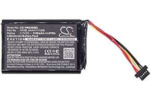 1100mAh Replacement Battery for Tomtom 4FL50, 4FL60, Go 5000, GO 5100, GO 5200, Go 6000, GO 6100, Go 6200, Pro 5250, PRO Truc