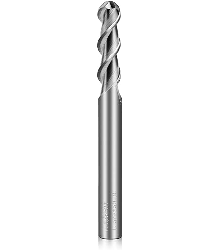 Drill America 7/8" Ball End Mill - 2 Flute HSS, Single End, For Steel, Brass, Iron