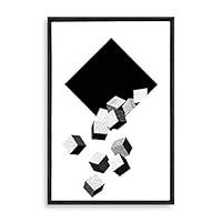 Framed Canvas Wall Art Abstract Colorful Canvas Prints Home Artwork Decoration for Living Room,Bedroom - 16x24 inches