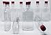 375 ml Crystal Clear Plastic Bottle with Red Tamper Evident Lid 10-Pack