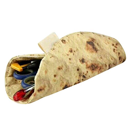 CMrtew Simulation Pizza Biscuits Stationery Collection Bag The Latest Imitation Pancake Pizza Tool Rolled Collection Bag