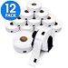Aegis Adhesives - Compatible DK-1201 Address & Barcode (1.1" X 3.5") Replacement Labels, Compatible with Brother QL Label Printers - 12 Rolls + 1 Frame primary
