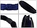 STHUAHE Pack of 3 Women Wide Stripes Cloth Cross Knot Hair Hoop Hairband Headband Hair Accessories (black Darkgrey Deepblue)