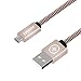 Micro USB Cable, JOYONE 3-Pack 3.3ft/1m High Speed Flat Nylon Braided Charging/Sync Data Durable USB Cable for Android, Samsung, Nokia, HTC and More, 3 Colors (Pink, Gray, Green)