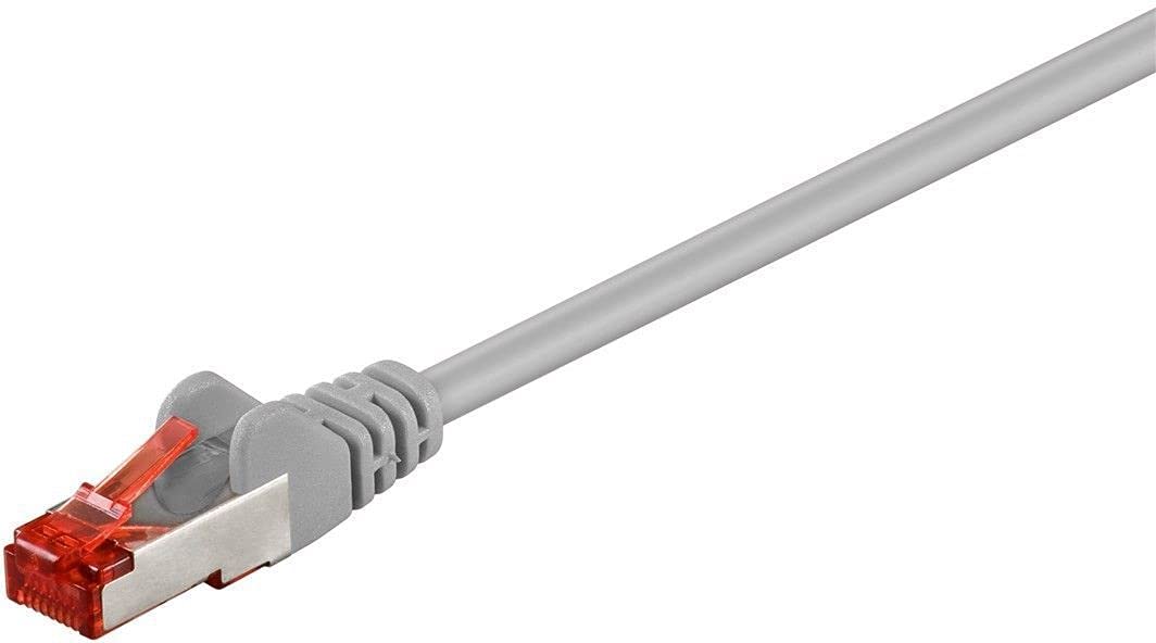 Goobay 50886 CAT 6 Patchcable, S/FTP (PiMF), Grey, 1m Cable Length