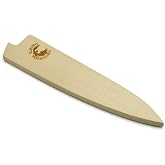 Yoshihiro Magnetic Oak Wood Saya Cover Blade Protector for Petty 150mm