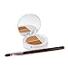 Sheer Cover Studio Conceal & Brighten Concealer- Highlight Trio Tan/Dark Shade Two-Toned Concealers Shimmering Highlighter Tan/Dark Shade with Concealer Brush