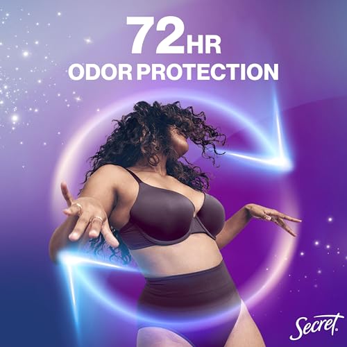 SECRET WHOLE BODY DEODORANT CREAM FOR WOMEN, PEACH & VANILLA BLOSSOM SCENT, ALUMINUM FREE DEODORANT, 72 HR ODOR PROTECTION, 3.0 OZ