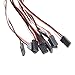 Qunqi 10packs 300mm Male to Female Servo Extension Lead Wire Cable for KK MWC Eagle Control Board